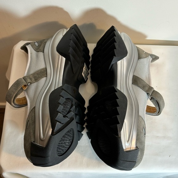 KIND TIPS Sz 40 Mary Jane Mesh And Faux Suede Super Chunky Shoes NEW WITH TAG - Picture 6 of 12